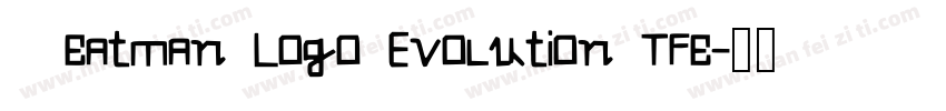   Batman Logo Evolution TFB字体转换